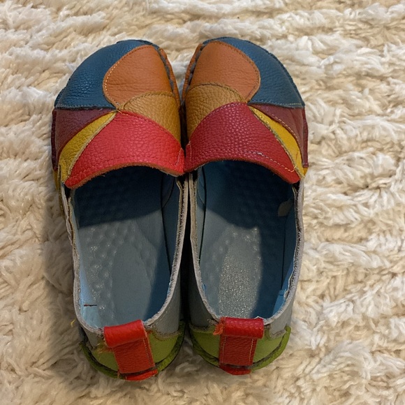 Walk with PRIDE. Fun Colorful Leather Loafer/Slide - Picture 5 of 5